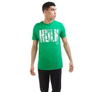 Marvel Hulk Text T-Shirt, Verde (Irish Green Grn), X-Large Uomo