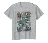 Marvel Hulk The Incredible Hulk Monster Unleashed Maglietta, Bambini, Grigio Melange, 2 Anni