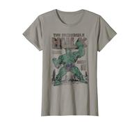 Marvel Hulk The Incredible Hulk Monster Unleashed Maglietta, Donna, Ardesia, L