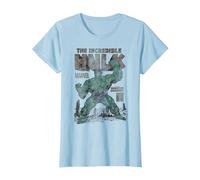Marvel Hulk The Incredible Hulk Monster Unleashed Maglietta, Donna, Celeste, L