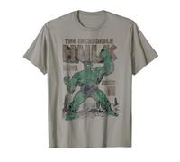 Marvel Hulk The Incredible Hulk Monster Unleashed Maglietta, Uomo, Ardesia, M