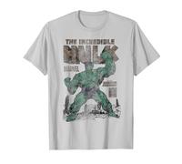 Marvel Hulk The Incredible Hulk Monster Unleashed Maglietta, Uomo, Argento, M