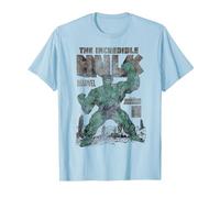 Marvel Hulk The Incredible Hulk Monster Unleashed Maglietta, Uomo, Celeste, M