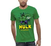 Marvel Hulk The Incredible, Maglietta da uomo con stampa Comics, Verde, Cotone, verde, XL
