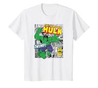 Marvel Hulk The Strongest of all Maglietta, Bambini, Bianco, 8 Anni