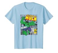 Marvel Hulk The Strongest of all Maglietta, Bambini, Celeste, 2 Anni