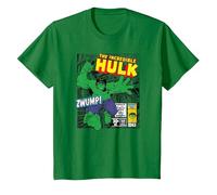 Marvel Hulk The Strongest of all Maglietta, Bambini, Verde Mela, 8 Anni