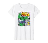 Marvel Hulk The Strongest of all Maglietta, Donna, Bianco, L