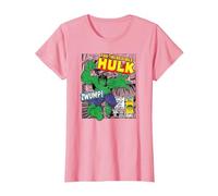 Marvel Hulk The Strongest of all Maglietta, Donna, Rosa, 3XL
