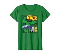 Marvel Hulk The Strongest of all Maglietta, Donna, Verde Mela, XL