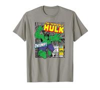 Marvel Hulk The Strongest of all Maglietta, Uomo, Ardesia, L
