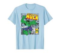 Marvel Hulk The Strongest of all Maglietta, Uomo, Celeste, L