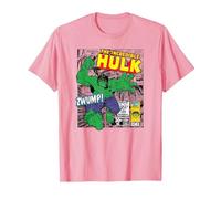 Marvel Hulk The Strongest of all Maglietta, Uomo, Rosa, M