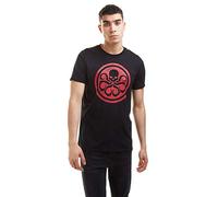 Marvel Hydra Logo T-Shirt, Black, Large Men's