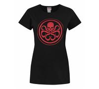 Marvel Hydra Nero Logo T-shirt a maniche corte Donne