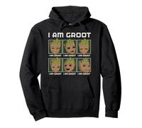 Marvel I Am Groot Guardians of the Galaxy Moods of Groot Felpa con Cappuccio