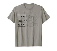 Marvel I Am Iron Man Open Hand Text Maglietta