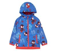 Marvel Impermeabile Bambino, Cappotto Bambino Spidey E I Suoi Fantastici Amici, Impermeabile Giacca Supereroe, Blu 2-3 anni
