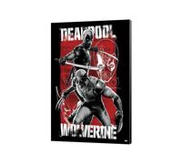 Marvel In Legno Wall Art Deadpool & Wolverine 03 Maximum Effort 35 X 50 Cm Semic