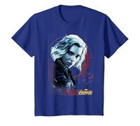 Marvel Infinity War Black Widow Geo Portrait Maglietta, Bambini, Blu Reale, 4 Anni