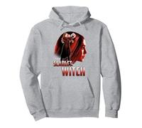 Marvel Infinity War Scarlet Witch Profile Felpa con Cappuccio, Unisex per Adulti, Grigio Melange, XL