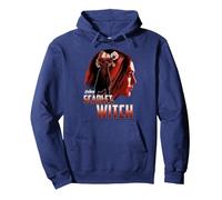 Marvel Infinity War Scarlet Witch Profile Felpa con Cappuccio, Unisex per Adulti, Navy, L