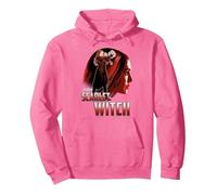 Marvel Infinity War Scarlet Witch Profile Felpa con Cappuccio, Unisex per Adulti, Rosa Acceso, XL