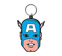 Marvel Internazionale Piramide RK38309 - Capitan America in gomma Portachiavi Viso 6 centimetri
