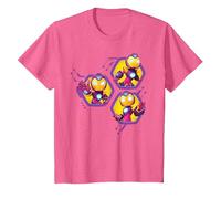 Marvel Iron Man And His Awesome Friends Ironheart Trio Maglietta, Bambini, Rosa mélange, 3 Anni