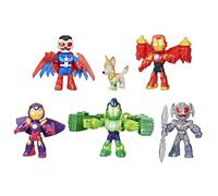 Hasbro Marvel Iron Man e i Suoi Fantastici Amici, Confezione Avengers in Armatura, Set di Action Figure