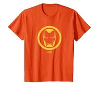 Marvel Iron Man Emblem Maglietta, Bambini, Arancio, 12 Anni