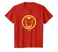 Marvel Iron Man Emblem Maglietta, Bambini, Rosso, 12 Anni
