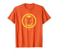 Marvel Iron Man Emblem Maglietta, Uomo, Arancio, 3XL