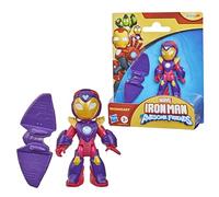 Hasbro Marvel, Iron Man e i suoi fantastici amici, Ironheart, action figure da 7,6 cm con accessorio, giocattoli di supereroi per bambini e bambine, dai 3 anni in su