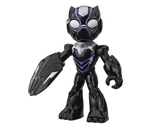 Marvel Iron Man et SES Amis Incroyables Black Panther Figurine 22,8 cm avec Bouclier, Grande Figurine d’Action, Jouet Super-Héros pour Enfants dès 3 Ans