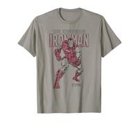 Marvel Iron Man Invincible Distressed Pose Maglietta