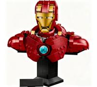 Marvel Iron Man MK4 Busto Mech Suit da Costruzione Mattoncini MINISO 436 Pezzi