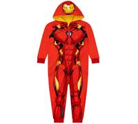 Marvel Iron Man Pigiama Bambino | Iron Man Pigiama Pile Bambino | Pigiamone Intero Bambini | Rosso 6-7 Anni