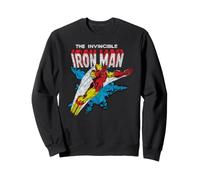 Marvel Iron Man The Invincible Iron Man Classic Art Vintage Felpa