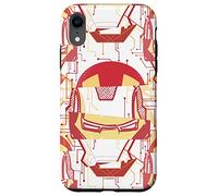 Marvel Iron Man Tony Stark - Casco impiombato Custodia per iPhone XR