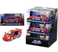 Jada Toys - Spider-Man Auto Porsche 911 GT3 RS, scala 1:32 (13,5 cm), in metallo pressofuso, porte apribili, licenza ufficiale Marvel, per bambini dagli 8 anni, 253222020