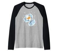 Marvel Jeff The Land Shark Holiday Snow Angel Christmas Maglia con Maniche Raglan
