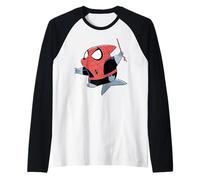 Marvel Jeff The Land Shark in Spider-Man Costume Maglia con Maniche Raglan