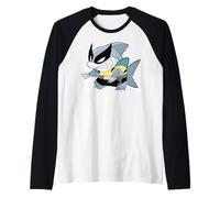 Marvel Jeff The Land Shark in Wolverine X-Men Costume Maglia con Maniche Raglan