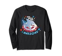 Marvel Jeff The Land Shark Red White And Awesome Americana Maglia a Manica
