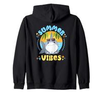 Marvel Jeff The Land Shark Summer Vibes Beach Vacation Felpa con Cappuccio