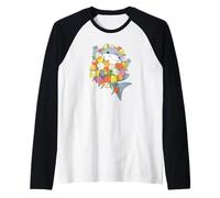 Marvel Jeff The Land Shark Valentine's Day Flower Bouquet Maglia con Maniche Raglan