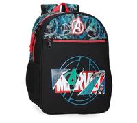 Marvel Joumma Shield Zaino Scuola Nero 27x33x11 cm Poliestere 9,8L, Nero, Zaino scuola
