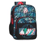 Marvel Joumma Shield Zaino Scuola Nero 30x40x13 cm Poliestere 15,6L, Nero, Zaino scuola