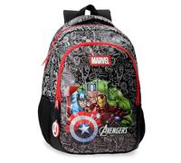 Marvel Joumma Team Avengers Zaino Scolastico Nero 28x42x14 cm PVC 16,46L